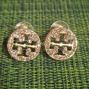 Gold and Silver Stud Earrings